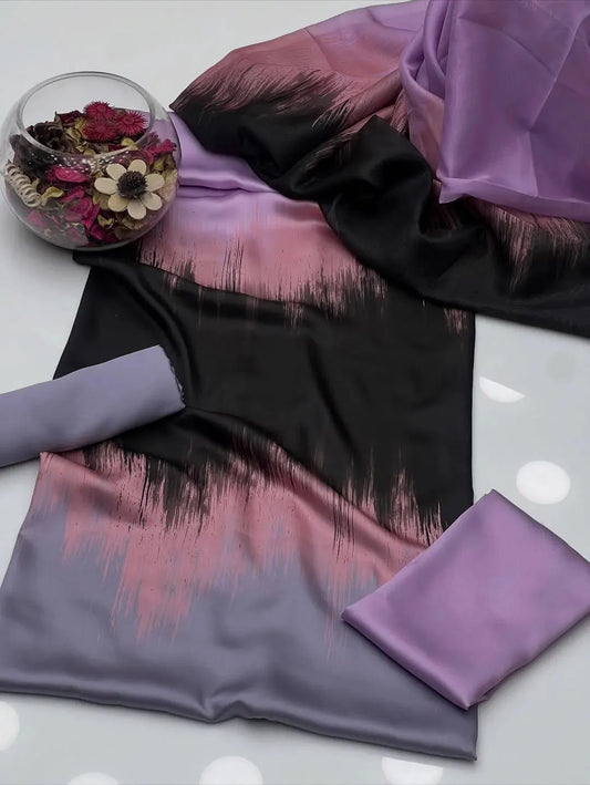 Charmeuse Silk Shalwar Kameez Dress