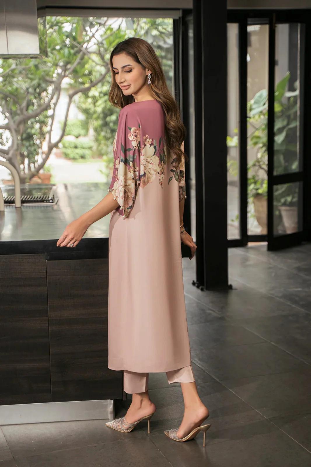 Charmuse Silk Shalwar Kameez Dress 3 Pcs