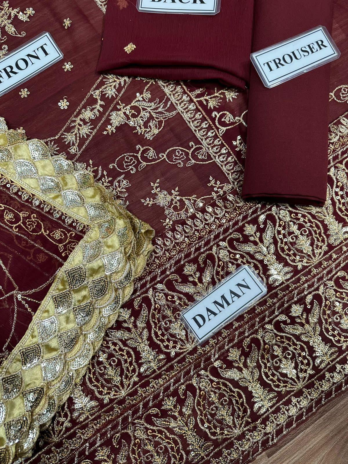 Designer wear Embroided Shalwar Kameez Dress 3 Pcs